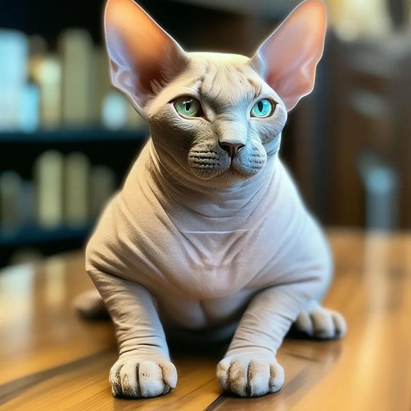 сфинкс породы бамбино