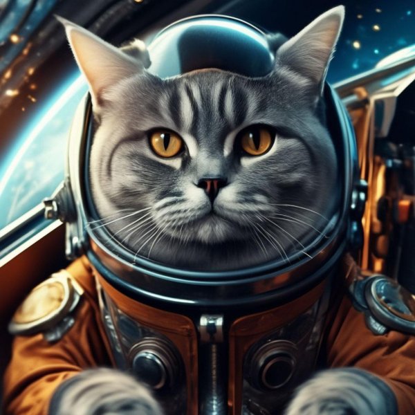 кот космонавт