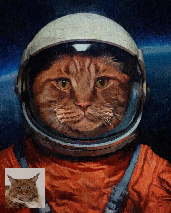 кот космонавт