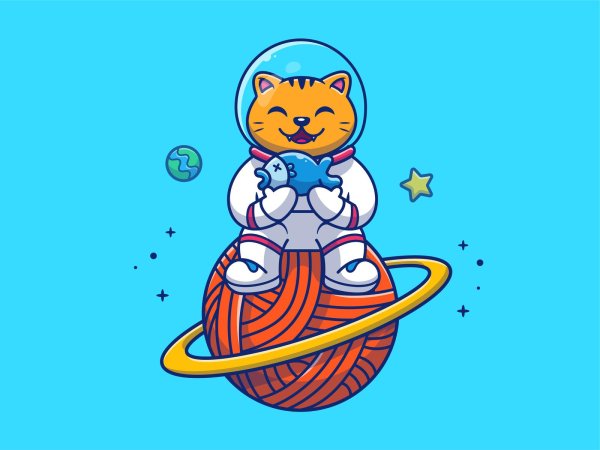 astronaut cat