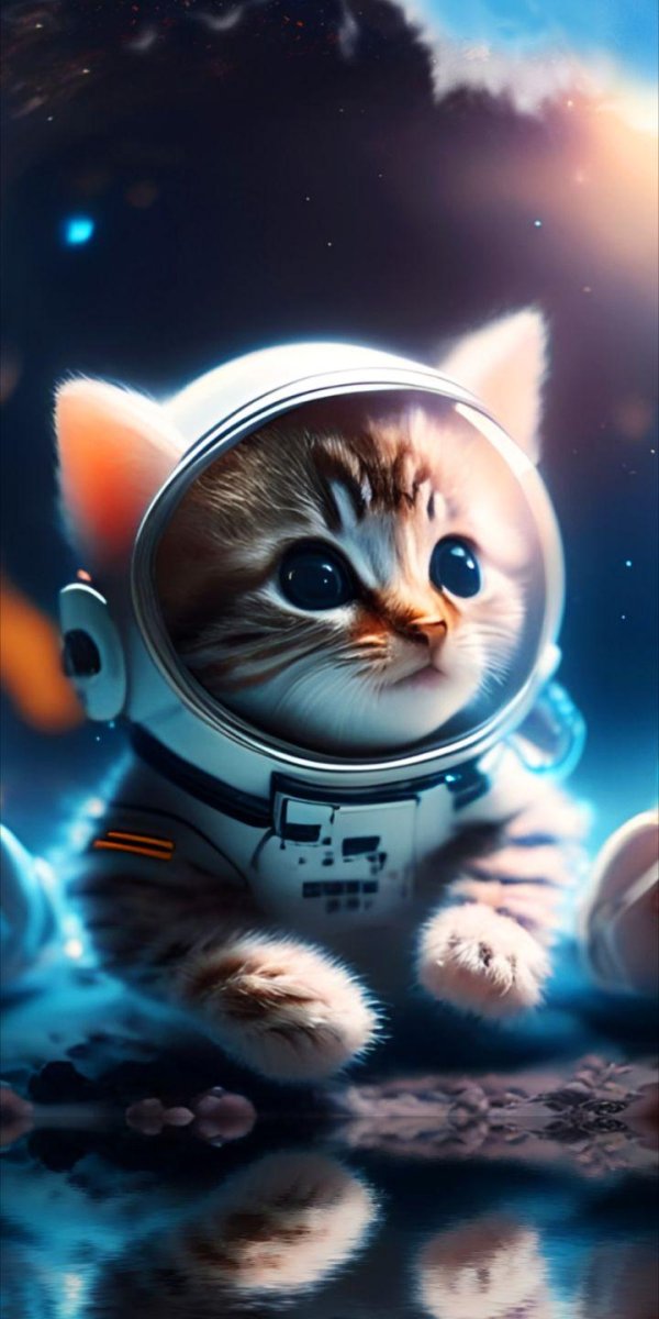cat astronaut