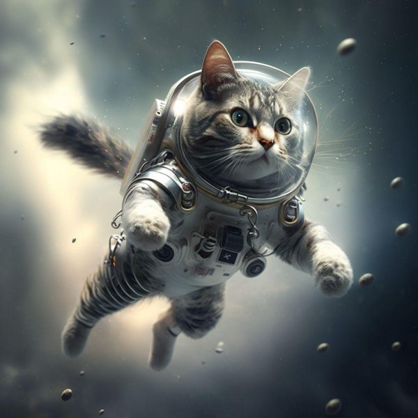 astronaut cat
