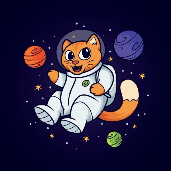 cat astronaut