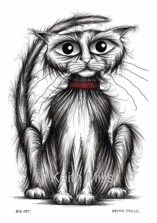 рисунки злых котов