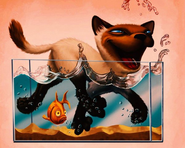 прикольные рисунки котов