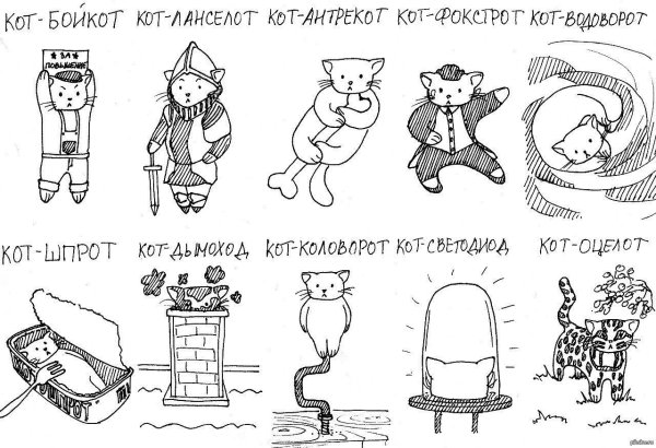 стилизованные коты