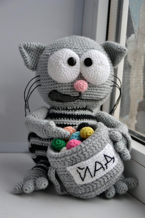 смешные вязаные игрушки
