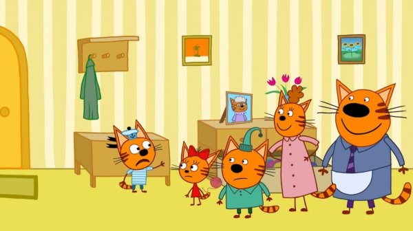 герои мультика три кота сажик