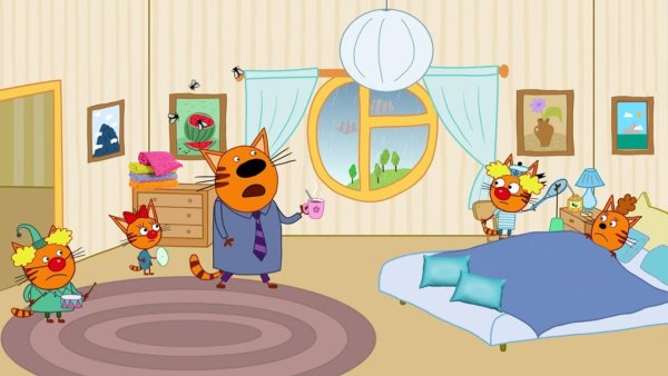 три кота комната