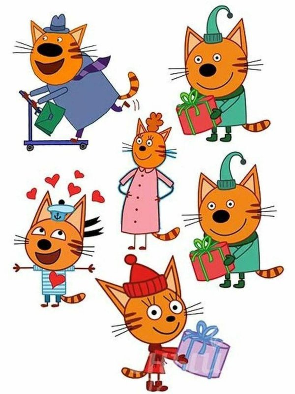 сахарная печать три кота