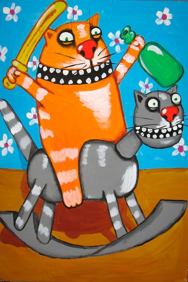 картины васи ложкина