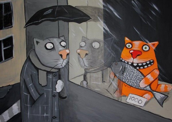 картины васи ложкина