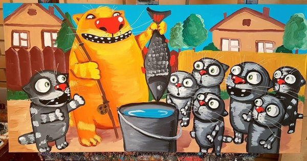 картины васи ложкина