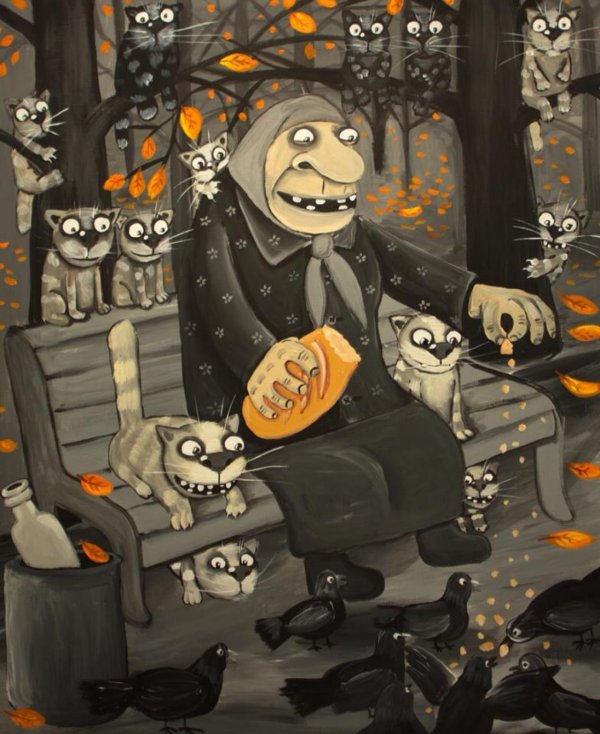 картины васи ложкина