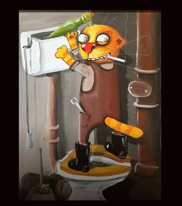 картины васи ложкина