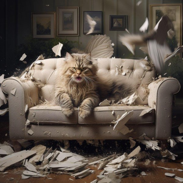 кошка в квартире