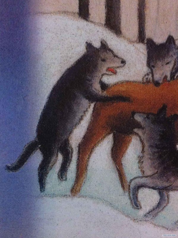 сказка лисичка сестричка и серый волк