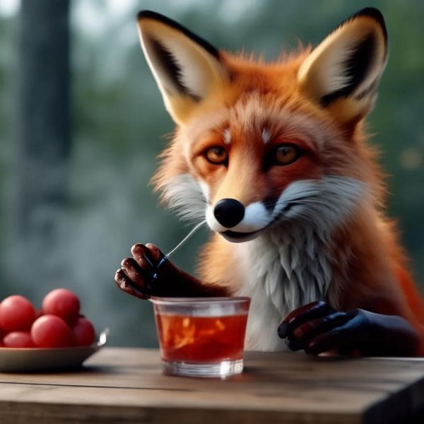 картина с лисой