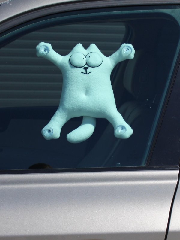 кот саймон на присосках