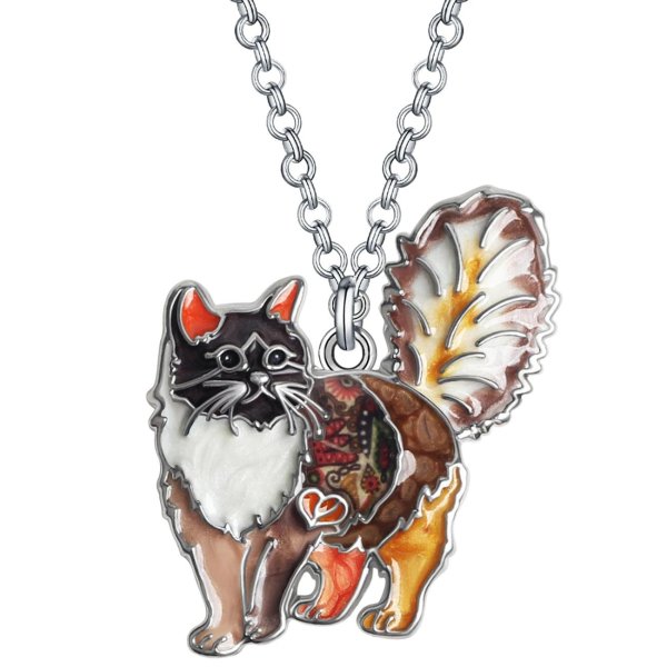 ожерелье bonsny из эмалированного сплава с