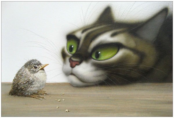 коты художника владимира стахеева