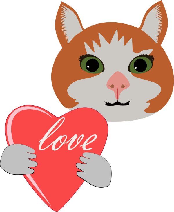 валентинки с котятами