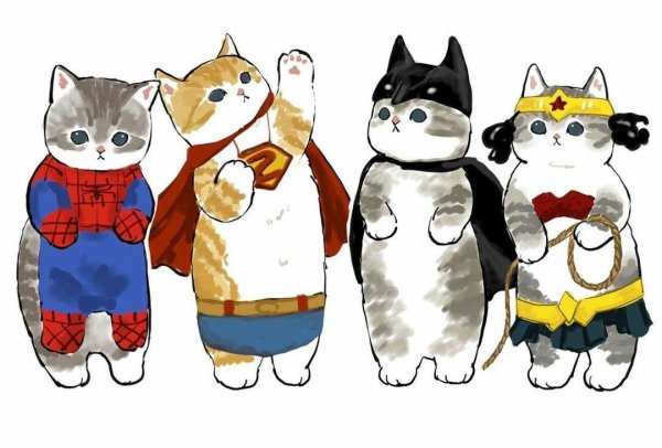 коты супергерои