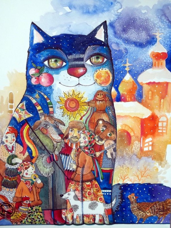 оксана заика коты художник