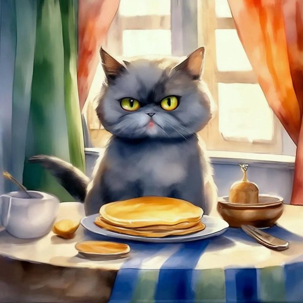 кот картина