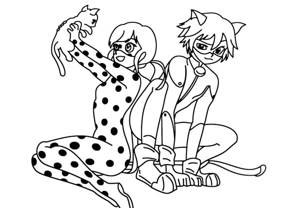 леди баг и супер кот raskraski