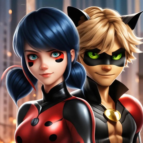 lady bug and cat noir