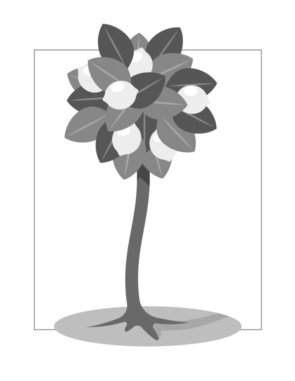 цветок трафарет