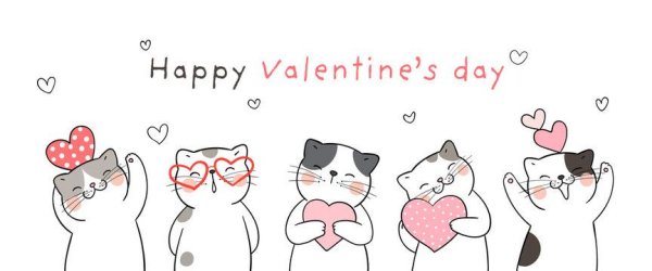 happy valentines day cats