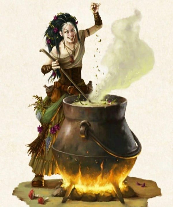 ведьма у котла