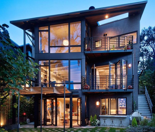 трехэтажные дома