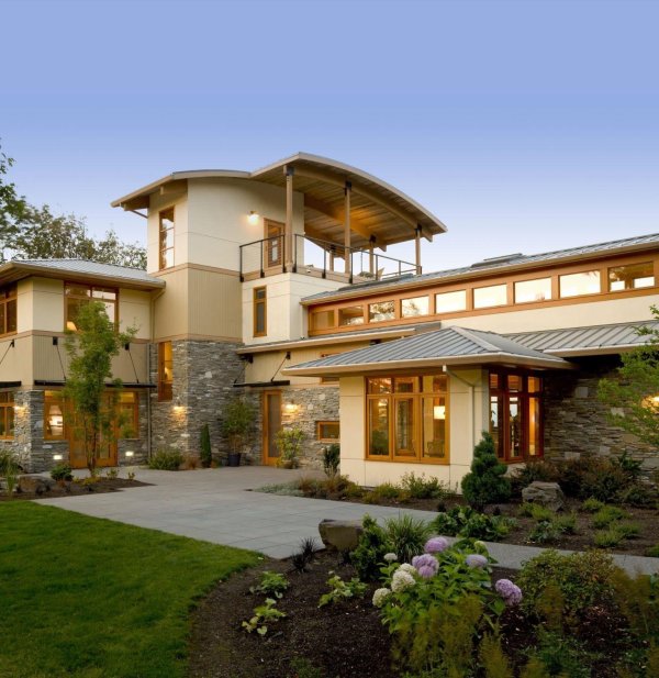 стили загородных домов