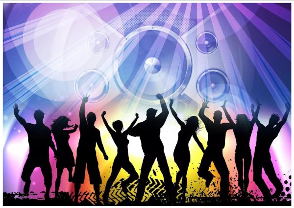 шаблон афиши на дискотеку