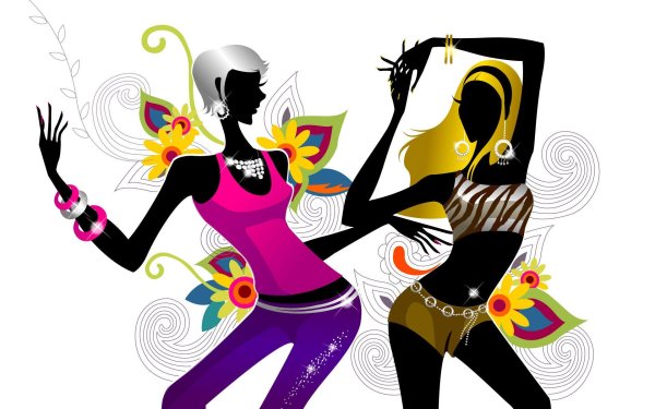 цветные силуэты