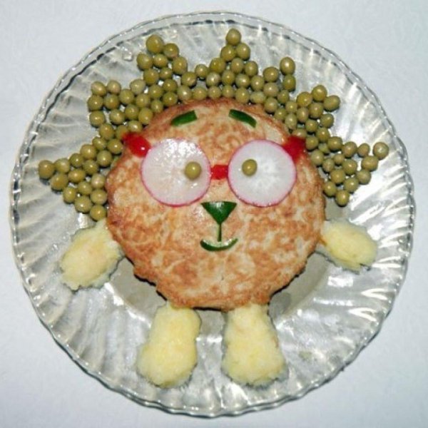 украшение детских блюд