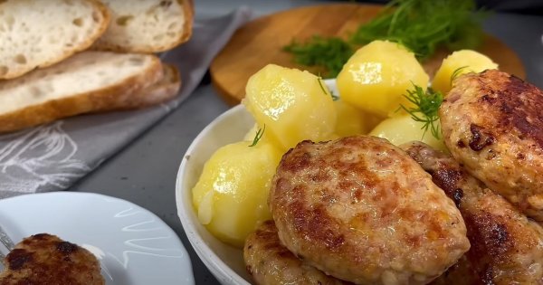 котлета с картошкой