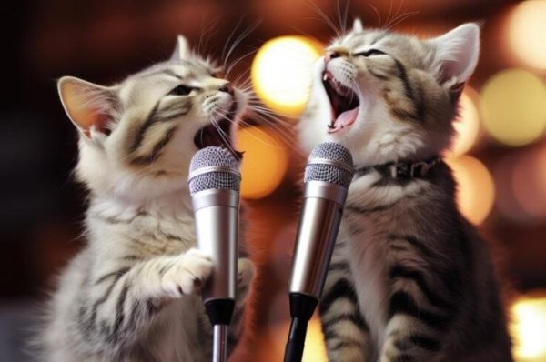 кот поёт