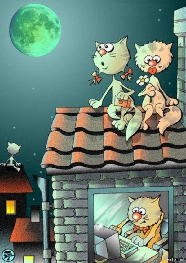 коты карикатуры