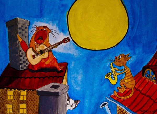 мартовские коты рисунки