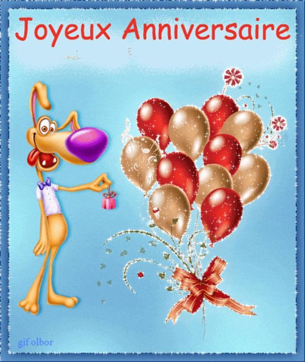joyeux anniversaire открытки
