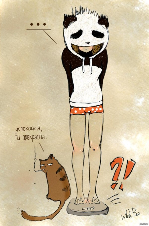 девочка панда и кот барсик
