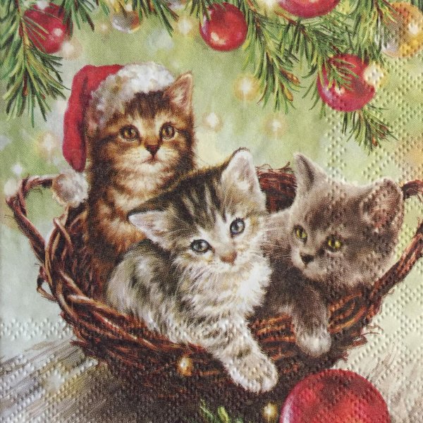 новогодние коты рисунки