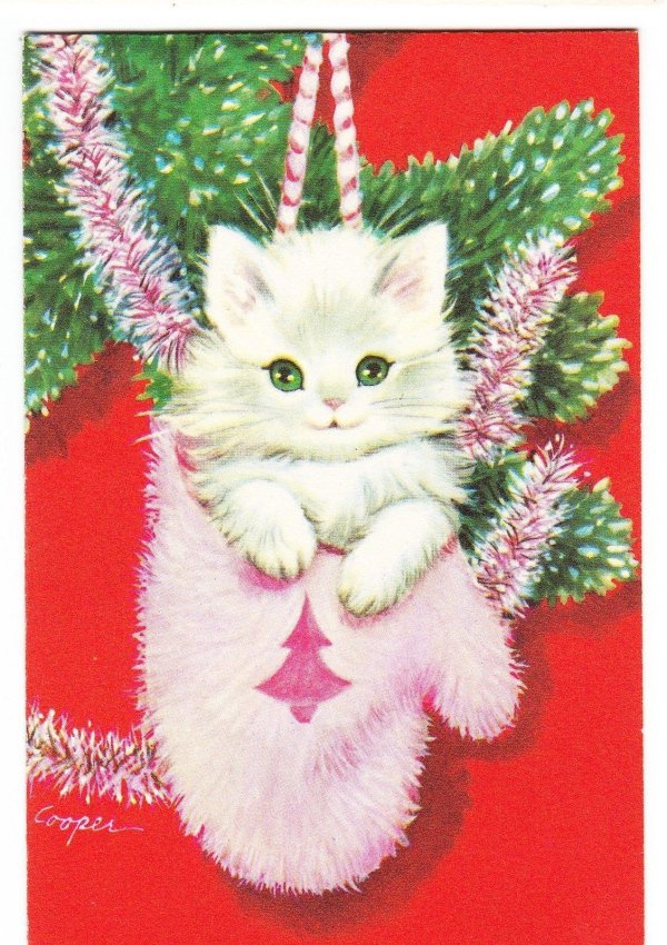 открытки с новым годом с котиками
