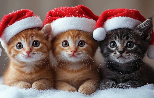 кот в новый год