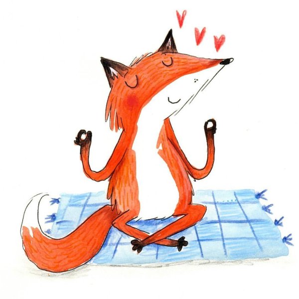 пожелание доброго утра с лисой