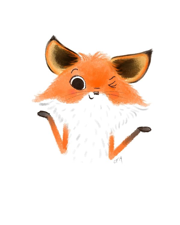 весёлая лисичка